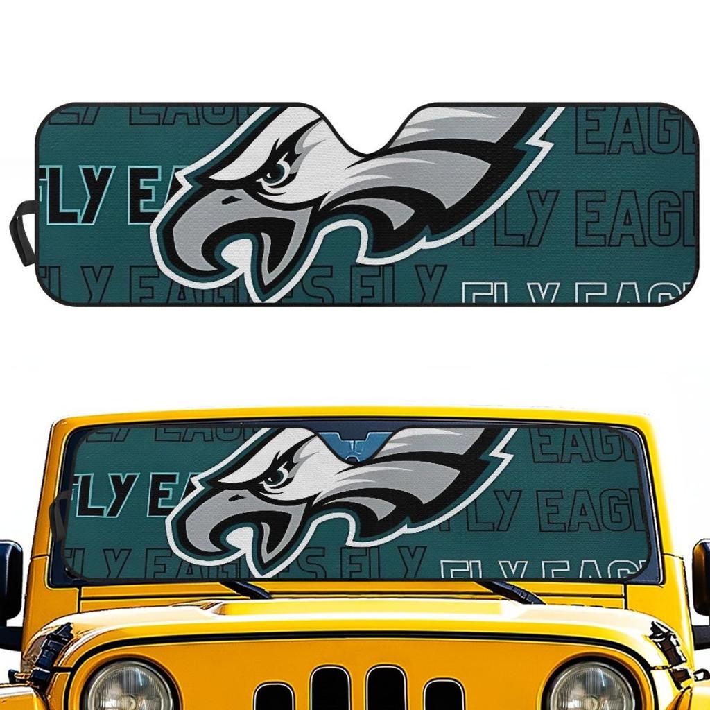 Philadelphia Eagles Custom Aluminum Foil Sunshade for SUVs - Heat Insulation & UV Protection