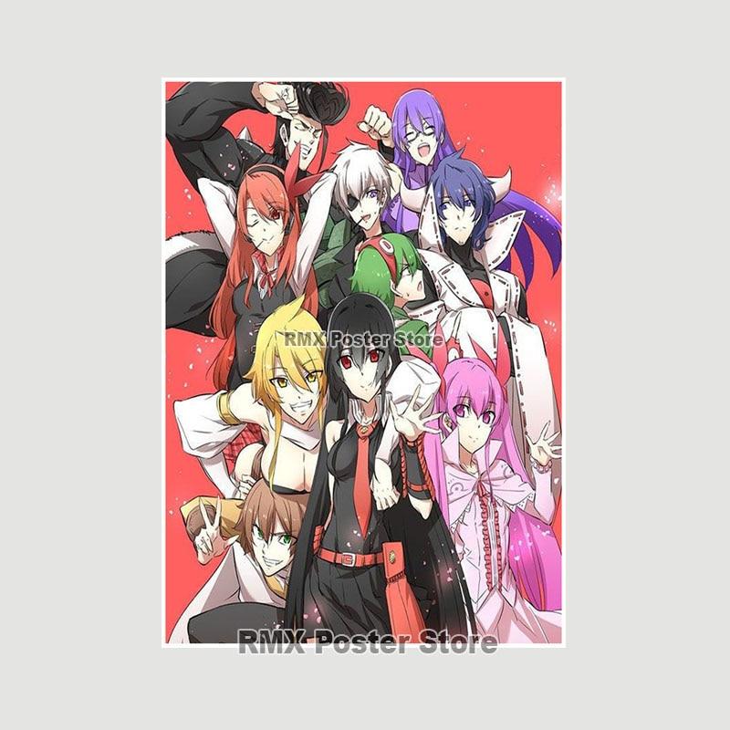 Akame Ga Kill Anime-Poster und Drucke, Wandkunst, Dekoration, weißes Papier, dekorative Gemälde, Bilder, Wohnzimmer, Zuhause, Wandbild
