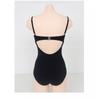 Womens Solid Color Backless One-Piece Swimsuit With Built-in Pad Slim Fit Swimming Spa Beach
