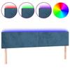 VidaXL LED Headboard Bedroom Furniture Double Bed Accessory Head of Bed Frame Interior Dark Blue 3121390