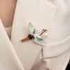 Chinese Good Luck Crane & Deer Brooch - Lotus Fish Design, Creative Retro Metal Pin