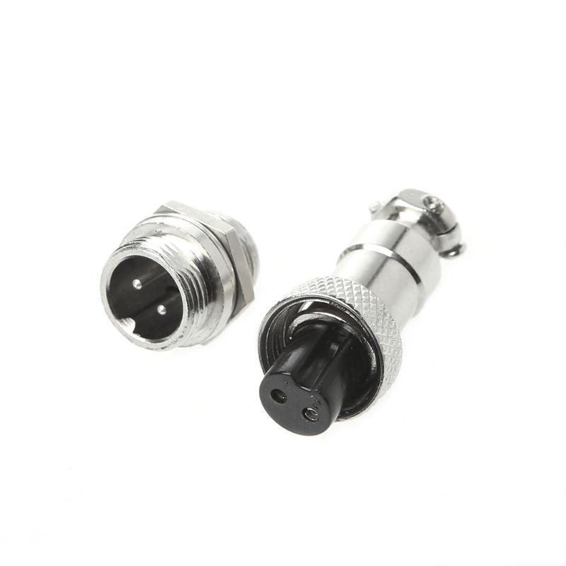 1 Set GX12 2/3/4/5/6 Pin Panel Mount Metal Aviation Wire Connector Male & Female Circular Aviation Plug Socket