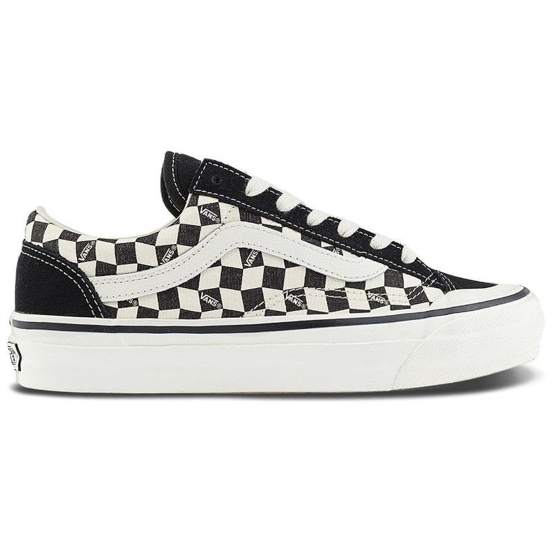 Vans Old Skool 36 Reissue Daily Versatile Comfort Fashion Low Top Canvas Shoes Unisex Black White VN000MT6BPQ