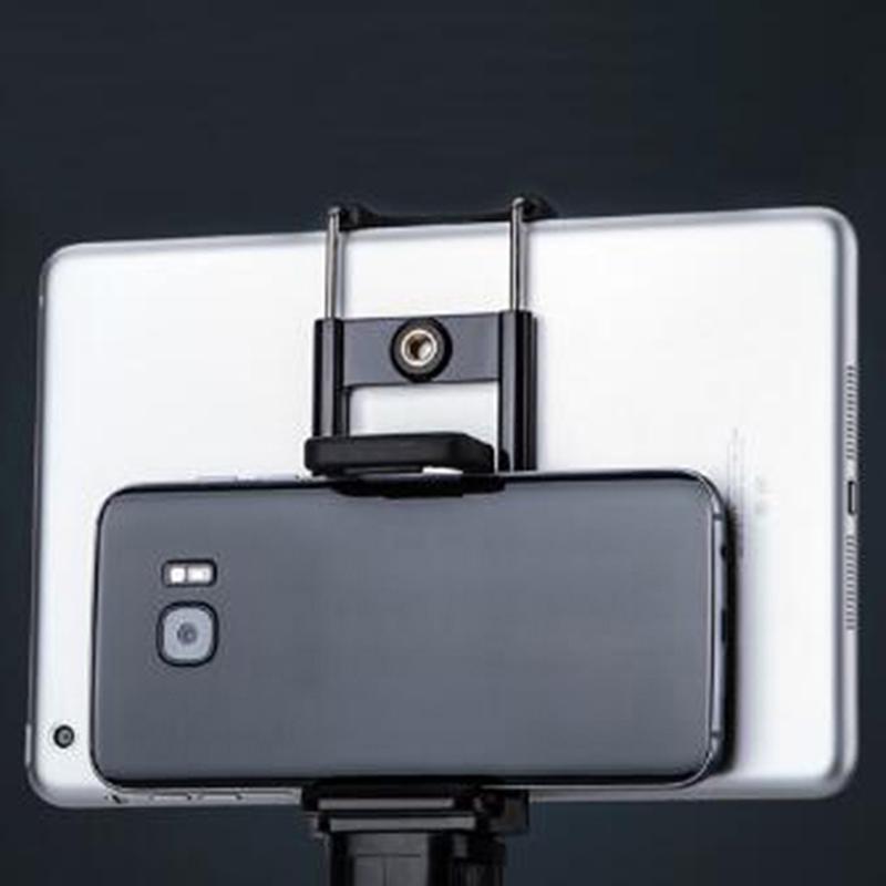 Universal Tripod Mount Phone Tablet Holder Clip For Phone Adapter Clamp Stand