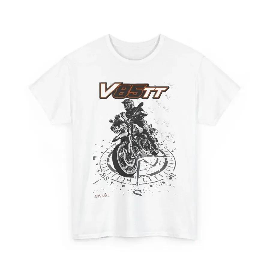 537 Włochy Mg Motocykl V85 Tt Koszulka T-shirt Unisex Top dla Kierowcy Dla Fanów Prezent Wyścigowy