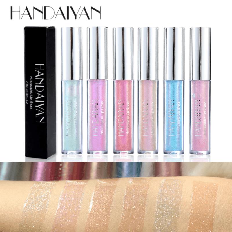 Lip Gloss Plumper High Shine Glitter Formula, Non-Sticky Waterproof Liquid Lip Gloss with Volume Boosting Plumper, Long-Lasting Moisturizing Lipstick
