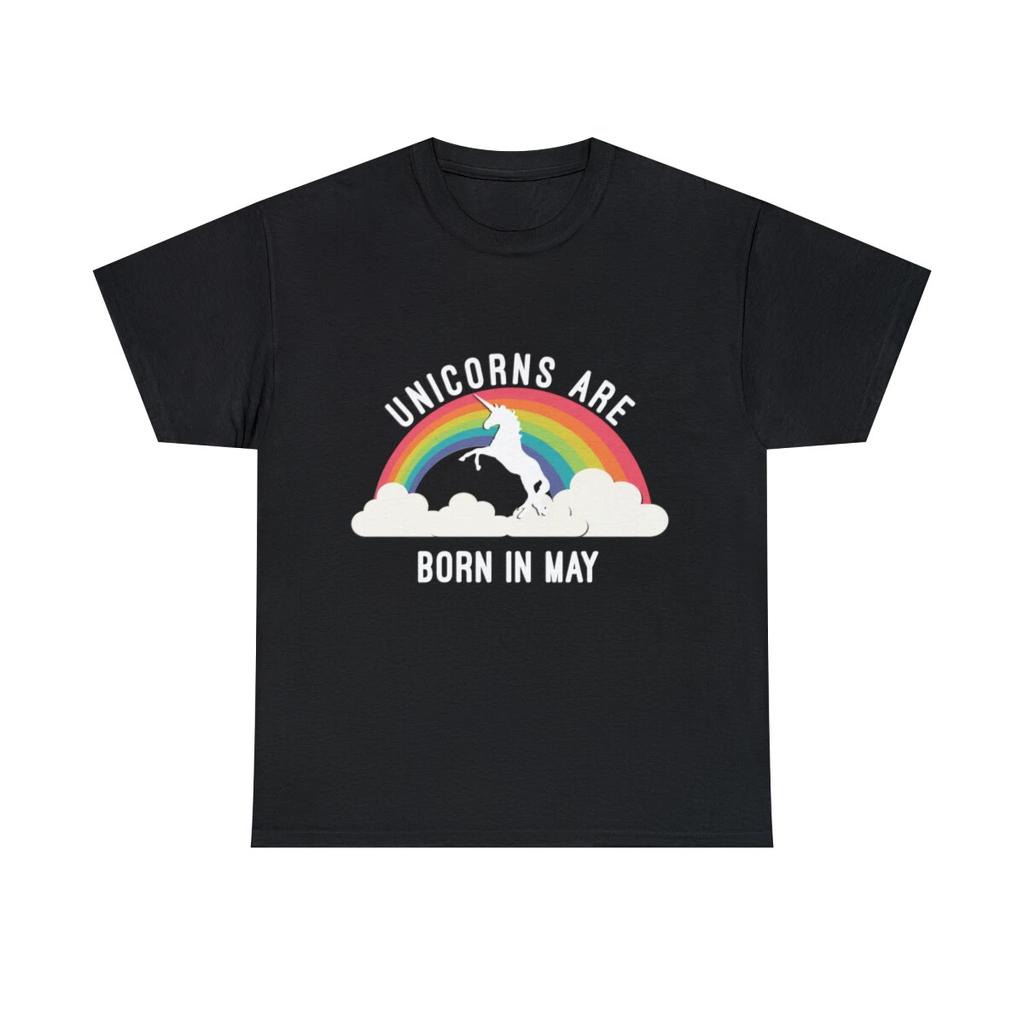 Unicorns Are Born In May Graphic Tee Shirt, S-5XL