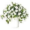 Fake Flowers for Outdoors Artificial Petunia Outdoors, Outdoor Planters, UV Resistant Petunias, Weatherproof Flower Bouquets Realistic Morning