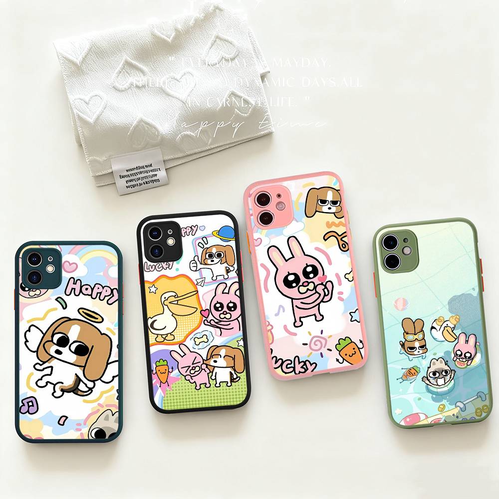 Anime SiamLIPu Matte Translucent Phone Case For iphone 16 ProMax 15 14 13 12 11 X XS PRO Plus
