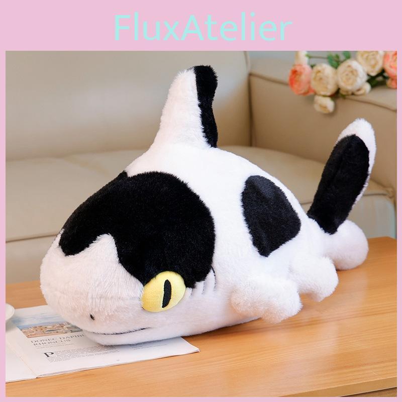 Adorable Cow Shark Plush Toy Perfect For Cuddling And Sleep With Soft Filling