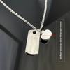 Anime Love And Deep Space Caleb The Same Brother The Same Pendant Necklaces Apple Square Cards Necklace