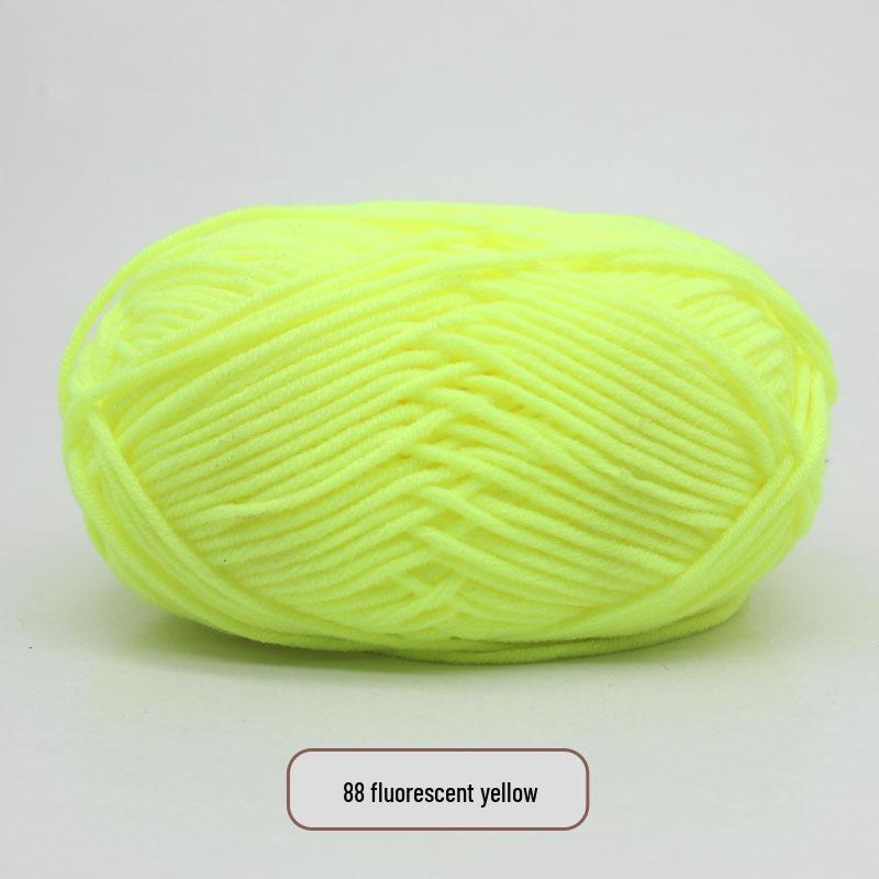 5-Strand Milk Cotton Yarn Scarf & Hand-Knitted Hat Yarn - Baby Soft, Medium Thickness, Free Shipping