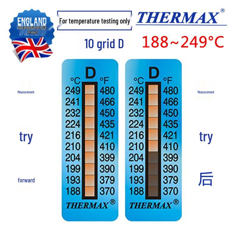 THERMAX UK Importovaný laboratorní teplotní testovací papír (CN verze)