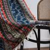 Bohemian Cotton Linen Geometry Curtains for Bedroom Kitchen Curtains with Tassel Country Style Living Room Blackout Curtains