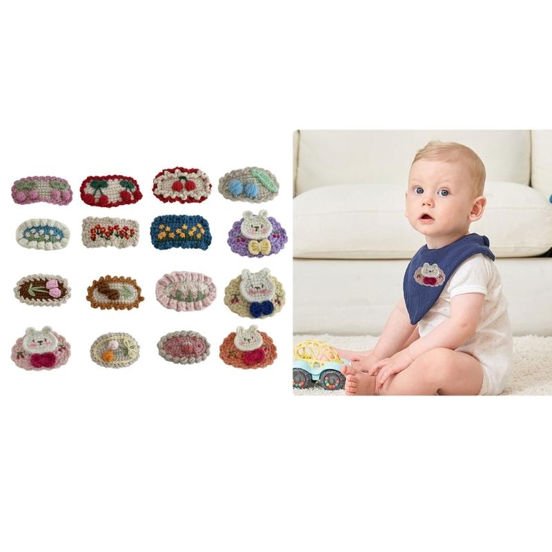 Soft Knit Baby Barrette Cute Hair Clip Knitted Baby Hairpin Warm Baby Girls Hairpin Fashionable Accessory for Your Child