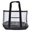 Transparent Beach Bag Waterproof PVC Clear Tote Bag with Zipper Closure for Pool Camping Picnic Gym