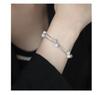 S925 Sterling Silver Double-Layered Starry Pearl Bracelet for Women - High-End, Elegant Design