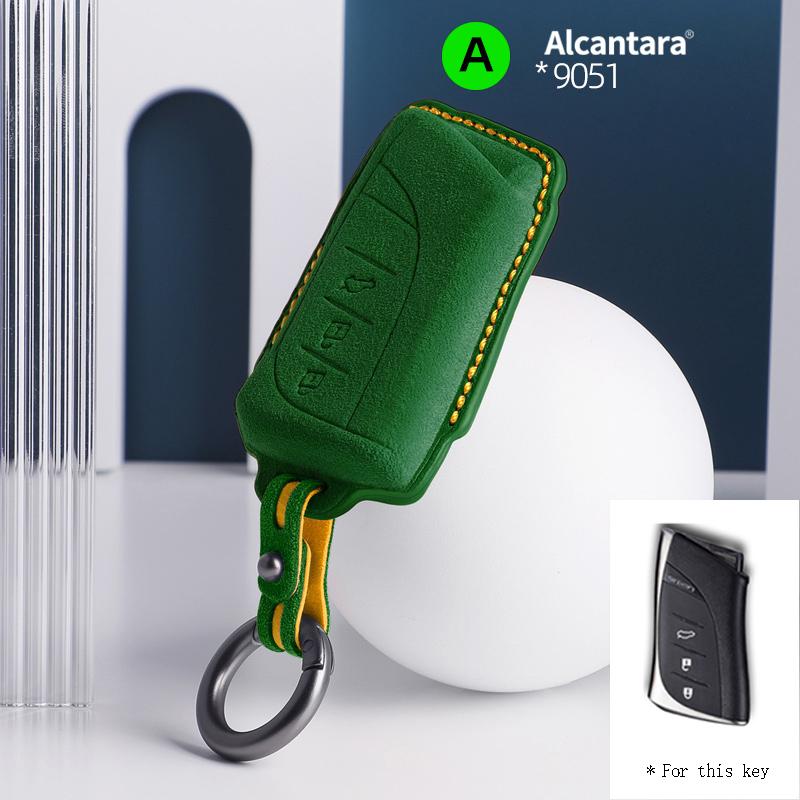 Alcantara For Lexus Es200 300H Rx Ux260 Car Key Case Accessories Keychain Suede Cover Shell Keychain Styling