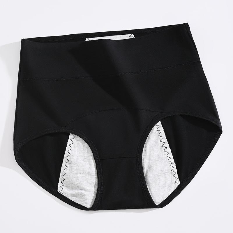 

Трусы для менструации с высокой посадкой и защитой от протеканий - Менструальное нижнее белье из чистого хлопка для женщин XL (115-135 lbs)