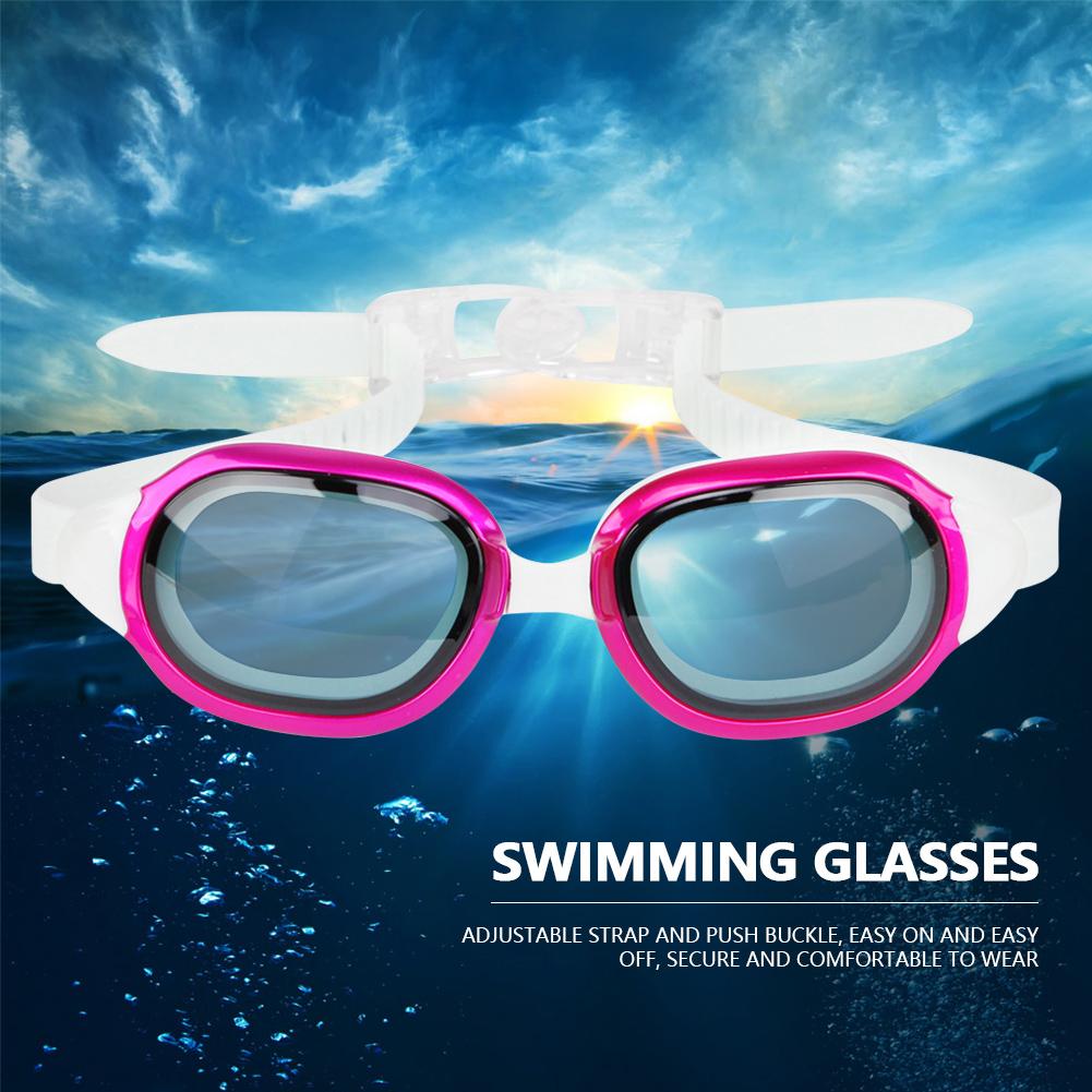 

WHALE Anti Fog UV Protection Swim Goggles Swimming Glasses for Adults (Rose Red)
