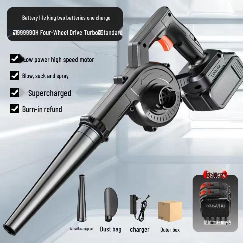 High-Power Rechargeable Lithium Battery Blower and Vacuum Cleaner Combo