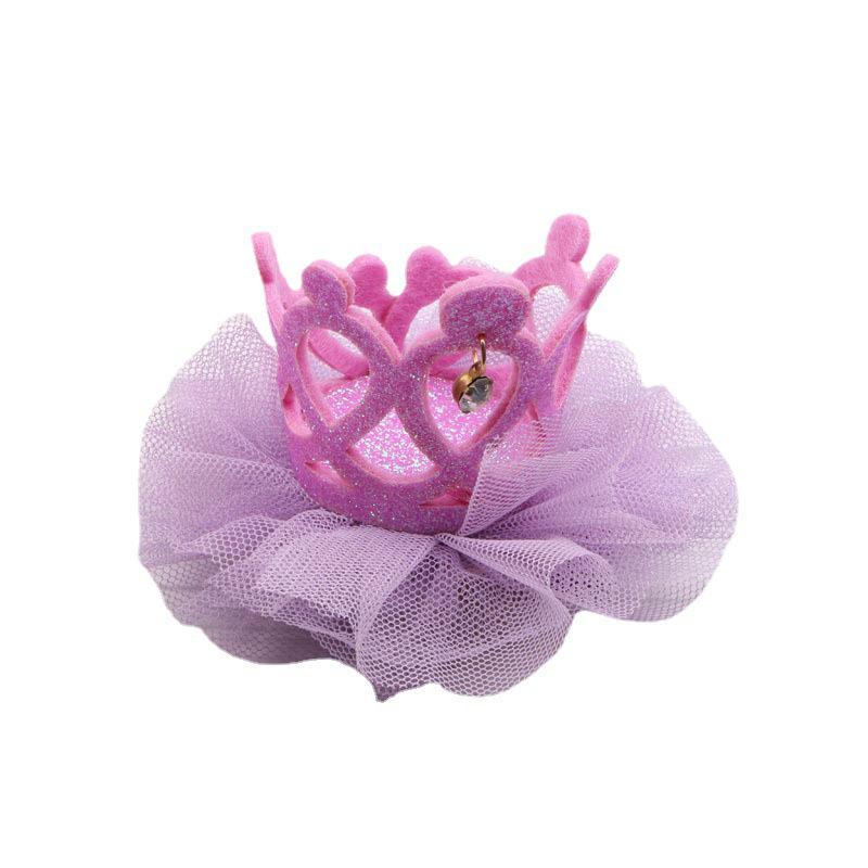 Children's Rhinestone Crown Hair Clips - Korean Style Princess Birthday Accessory