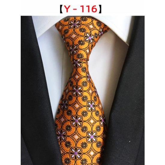 8Cm Polyester Herrenkrawatte Cashew Blumenanzug Krawatte