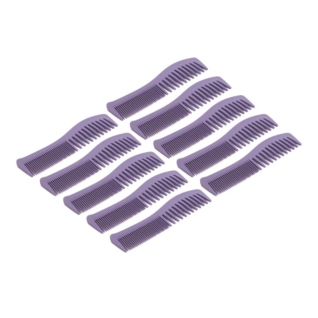 10 Pcs Hair Comb Fine and Wide Tooth Ergonomic Handle Wheat Straw Hair Styling Comb