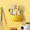 Drain Function Pear Storage Box Hollow Out Design Kitchen Tableware Drainer  Drain Cart