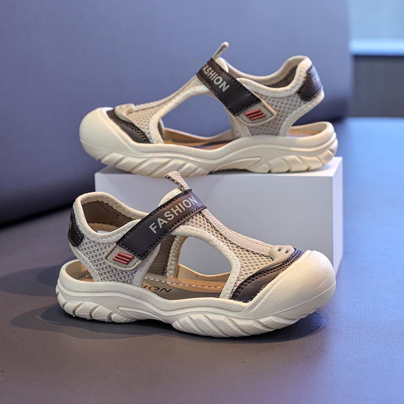 2025 Leichte Klettverschluss-Sandalen für Kinder - Sportliches Design mit Zehenschutz für Jungen und Mädchen