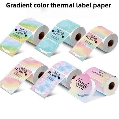 140pcs Waterproof Thermal Label Roll Tear-resistant Label Roll Paper Portable Printer Paper