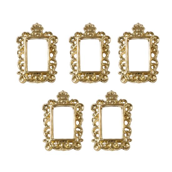 

Yousheng 5 шт./набор DIY Рамка для рисования Форма Декор для ногтей Изысканный Стильный Металлический Маникюр Арт Декор для Женщин 3 золотистый