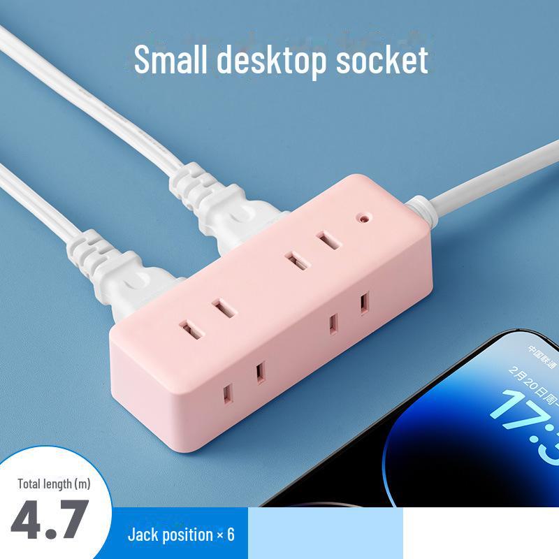 Dual Plug Socket with USB Ports - Two-Pin Extension Board