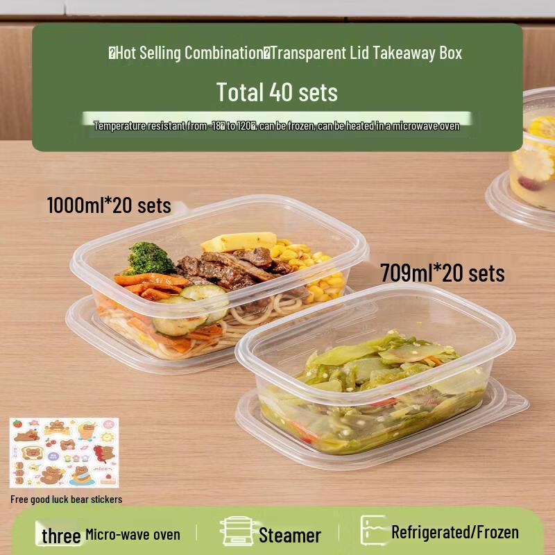 Disposable Rectangular Paper Lunch Boxes with Lids
