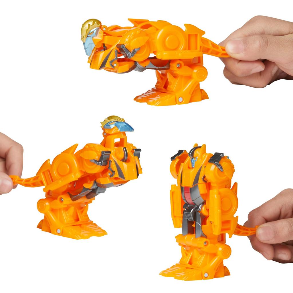 Transformers EarthSpark Smash Changer Terran Jawbreaker Action Figure Robot Toy for Boys and Girls Ages 6 and Up 1-Step 4-Inch