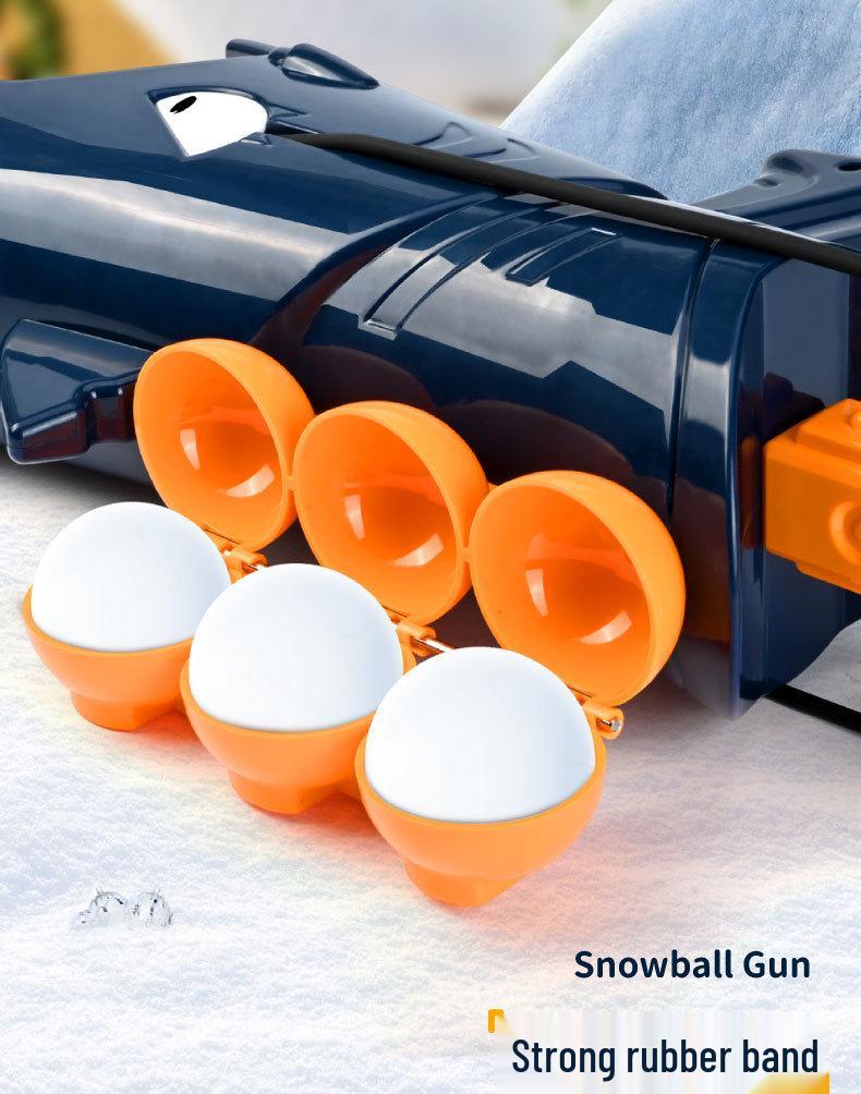 Cross-border Shark Snowball Cannon: Winter Play Toy for Snowmen & Snowball Fights