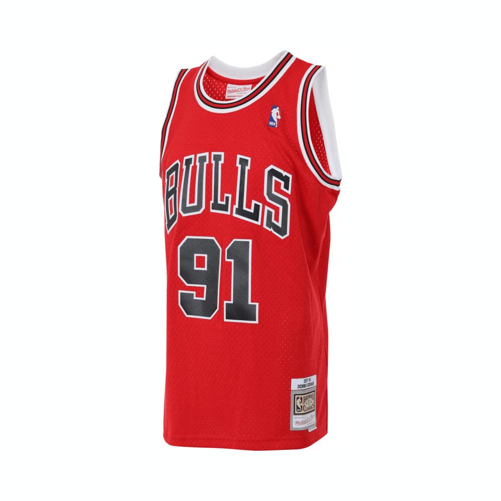 Mitchell & Ness Chicago Bulls Road 1997 98 Dennis Rodman Swingman Jersey SMJYGS18154-CBUSCAR97DRD