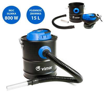 Kaminstaubsauger 800 W, Fassungsvermögen 15 L - W-999Vc3