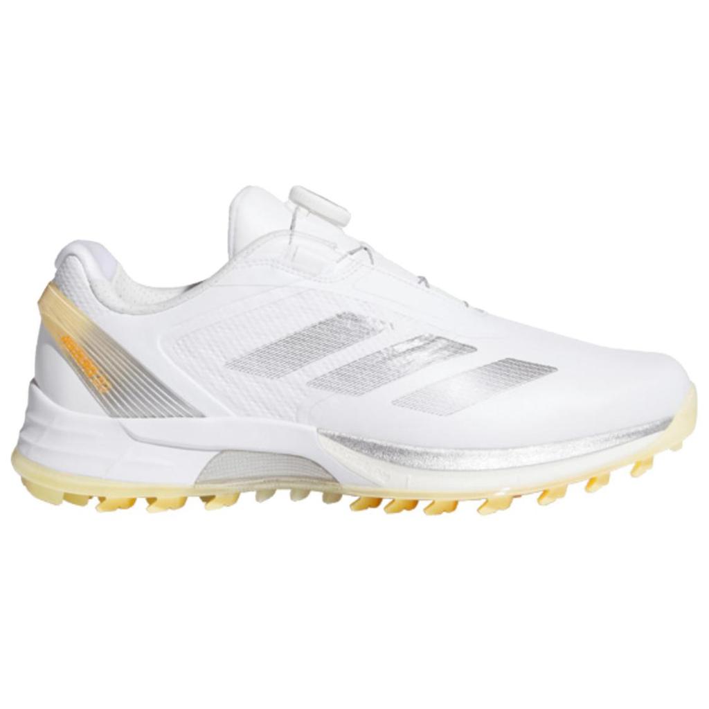 Adidas Adizero ZG Rebound Low top Golf Shoes Men's White Silver Yellow HQ0042