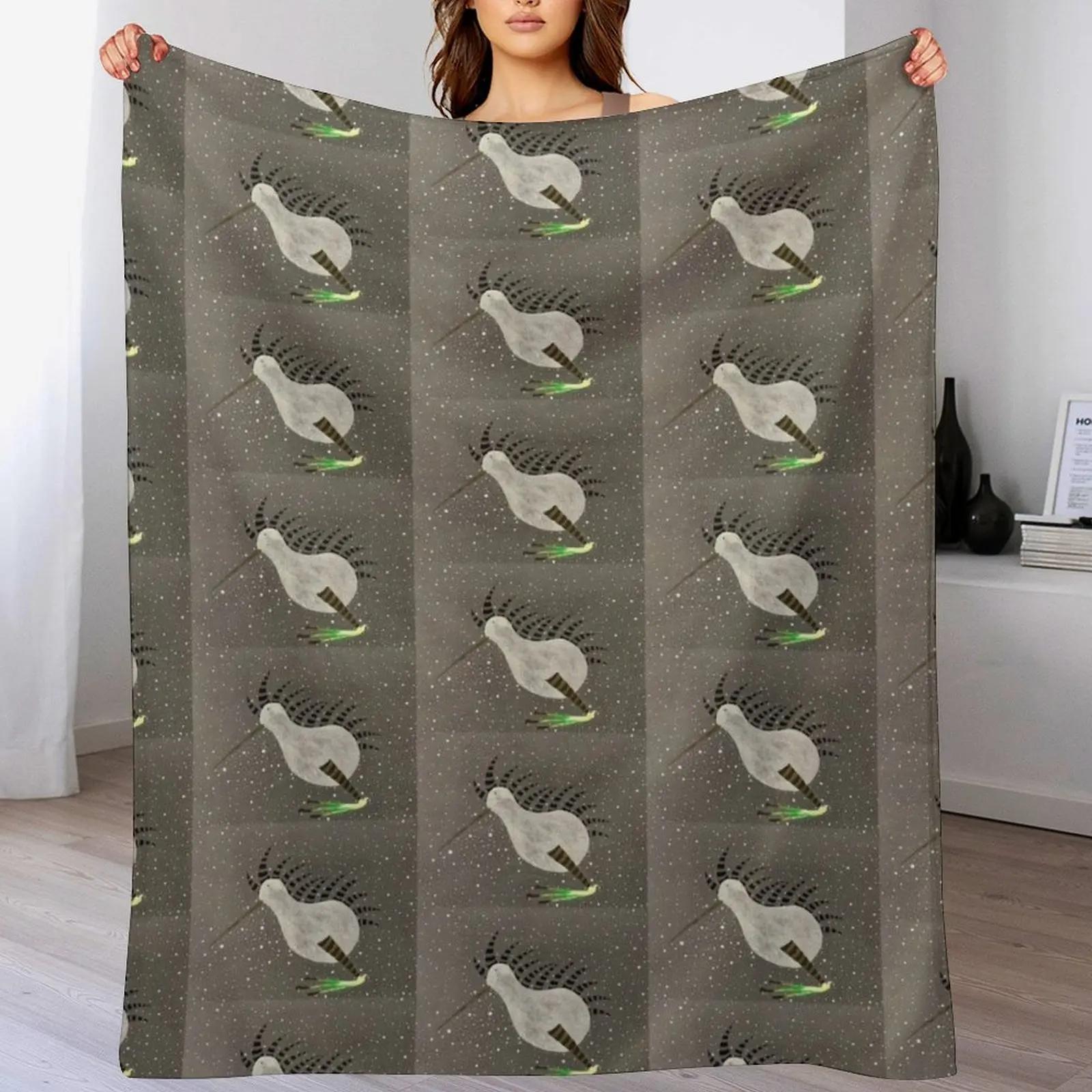 

Kiwi in Space Throw Blanket Soft Breathable Blanket for Night Sleeping 102x76cm(40x30in)