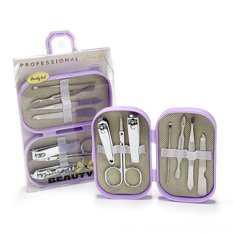 

Женский набор для красоты и маникюра из 7 предметов с инструментами для контуринга и кусачками для ногтей