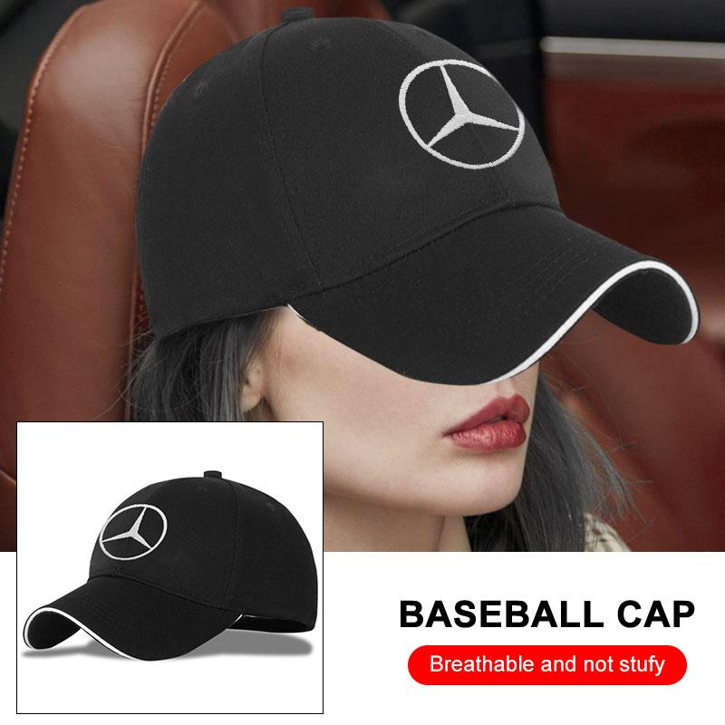 Car Snap Back Cap Female Male Visors Sun Unisex Adjustable Hat Stickers For Mercedes Benz AMG W204 W213 W205 W211 W212 W176 GN1