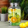 Glass Beverage Dispenser Jar with Tap 6.2L