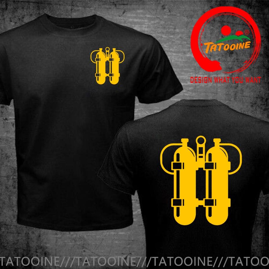 Funny Design Scuba Diving Twinset Print Shirt Unisex Fashion Trendy Casual Clothing Stylish Tops Tee Shirt Leisure Tshirt Unisexs