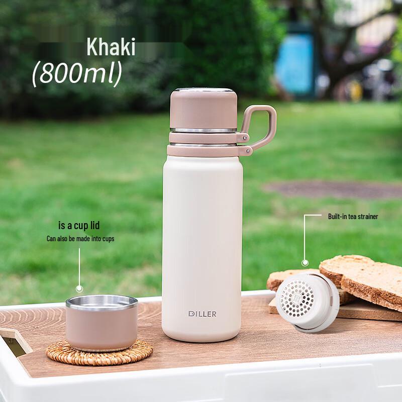 

Dilebel Portable Insulated Water Bottle with Lid