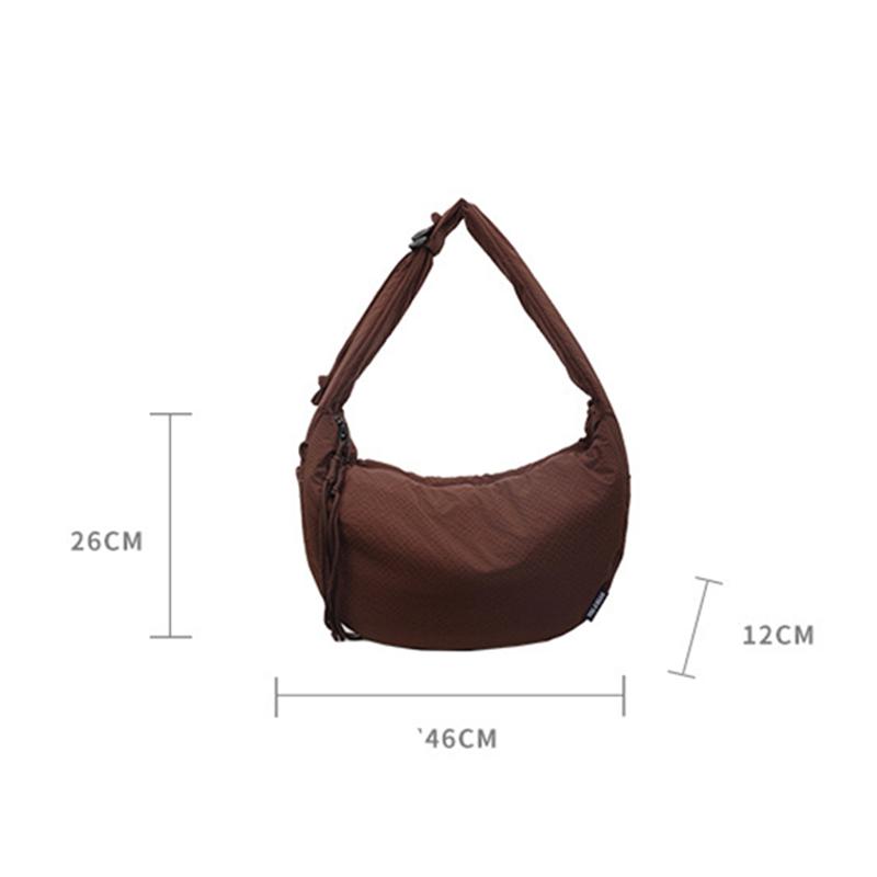 Yogodlns New Comfortable and Versatile Texture Hobo Bags Women Crossbody Bags Large Capacity Lightweight Casual Storage Bags Fashionable