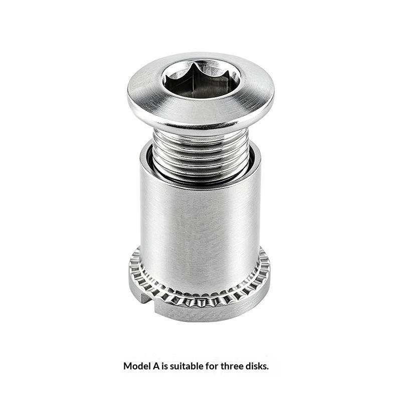 5Pcs Bicycle Chainring Bolt Steel Crankset Fixing Screw Anti Loose Bike Chain Ring Fastener For Mountain Road Folding Bike