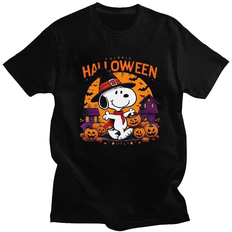 

Miniso Ummer New Custom Halloween Y2k Snoopy T Shirts for Women Men Cotton Tees Tshirts ShortSleeve Tshirt Clothes 3XL
