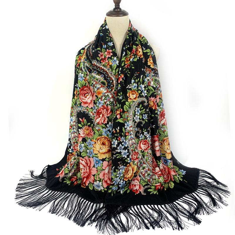Ethnic Style Women's Shawl - Floral, Autumn/Winter Qipao Scarf, Sun Protection