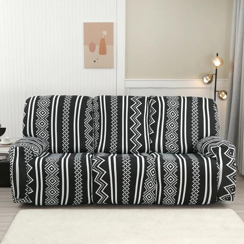 2/3 Seater Spandex Recliner Sofa Cover Stretch Couch Protector for Living Room Relax Lazy Boy Armchair Covers for Home Decor